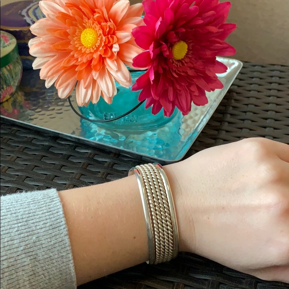 Sterling silver bangle - Picture 5 of 8